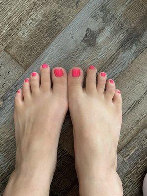 My gel pedi