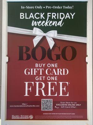 Buy One Gift Card Get One Free