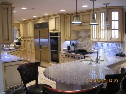 Kitchen LED lighting including LED Recessed LED Under Cabinet LED Inner Cabinet Accent Lutron Radio Ra2 Dimming