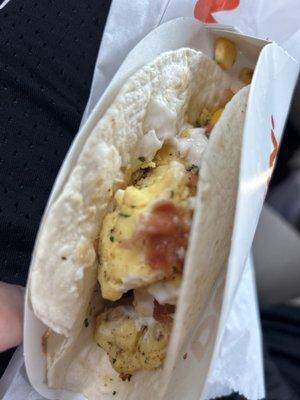 Breakfast Taco with Bacon