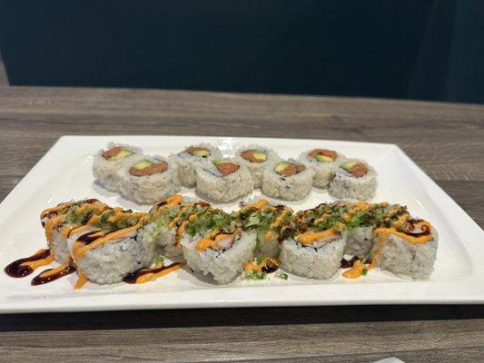 Marylan Monroe and a spicy tuna roll