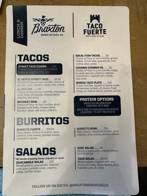 Eats menu, 6/30/24