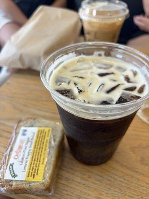 Honey Lavender Cold Brew & Lemon Poppy Bread