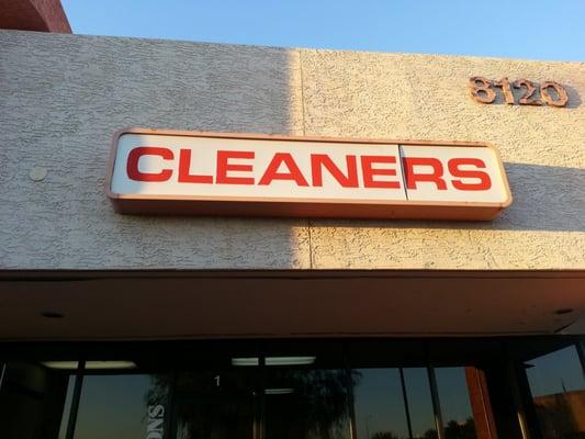 Very nondescript cleaners, but they do an awesome job. I support this patriotic small business!