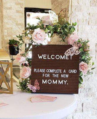 Baby Shower sign