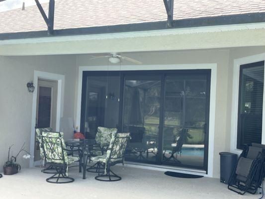 Patio sliding door