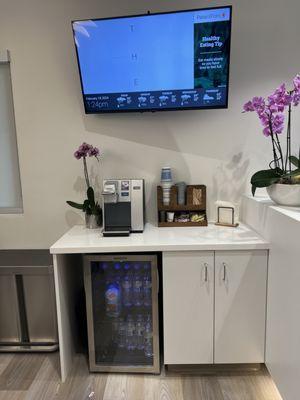 Coffee bar in the waiting room