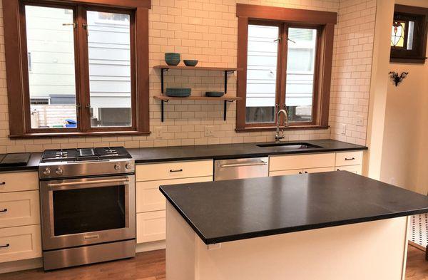 Full kitchen remodel with new hardwood flooring