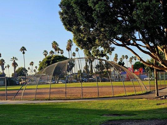 Baseball field at Martin Luther King Jr Park.