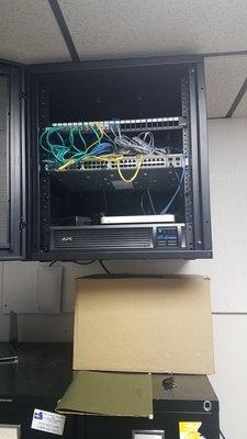 Rack / router / switch install