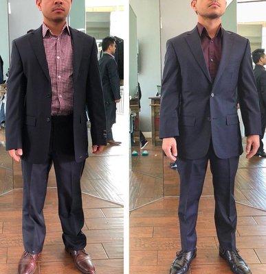 Before and after tailoring