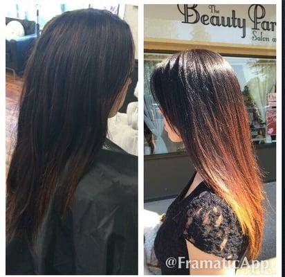 Before and after Hair by Devin