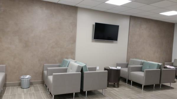 Waiting area at new office in Torrance