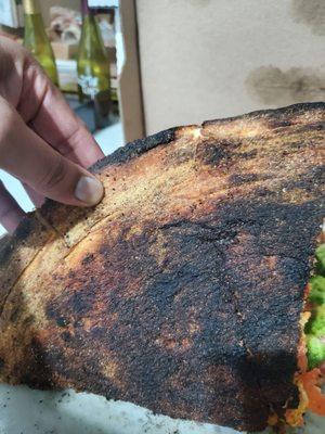 Based burnt so bad, no one ate more than a slice.