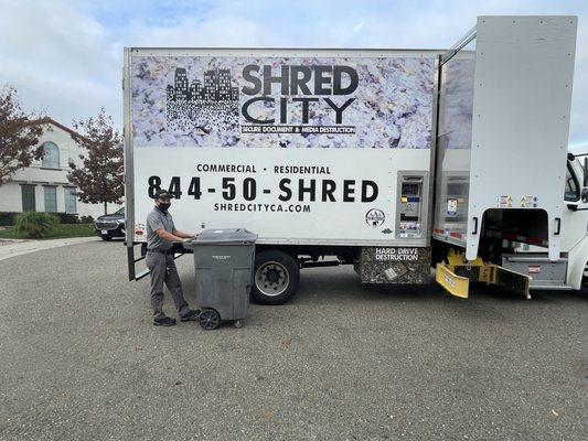 We do residential shredding too!