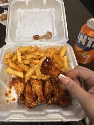 Hot Honey wings combo