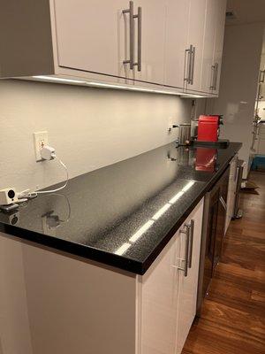 Black galaxy countertop