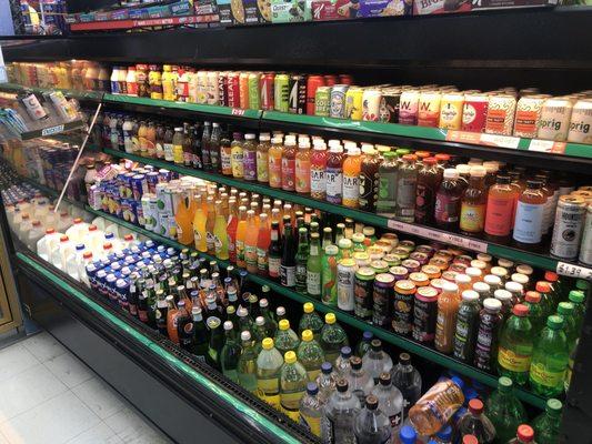 Great selection of Energy drinks, Kombuchas, Sparkling water and regular and Mexican Sodas!