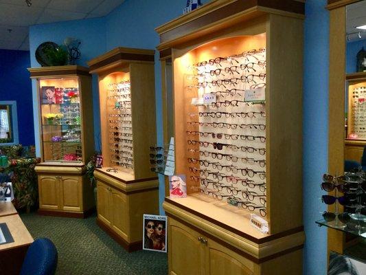 We carry a large selection of designer frames!