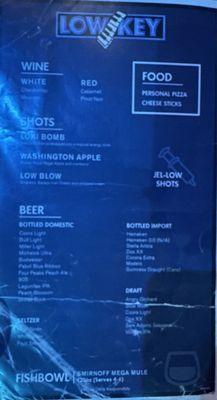 Drink Menu