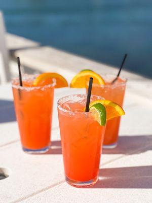 Blood orange margaritas