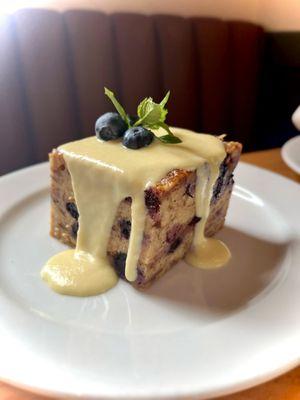 Fresh Blueberry Bread Pudding