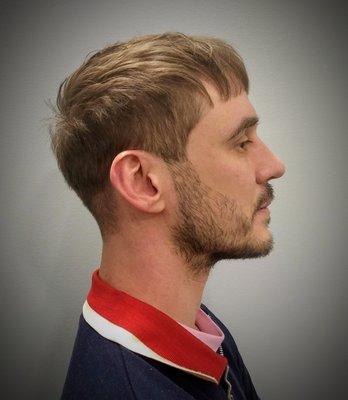 men's haircut