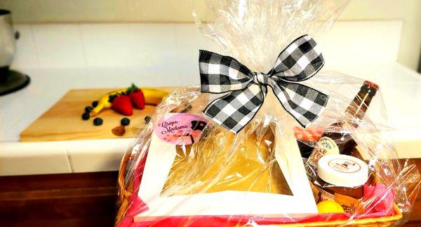 Now offering crepes gift basket