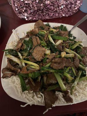 Mongolian beef - not spicy