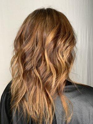 Subtle bronze balayage