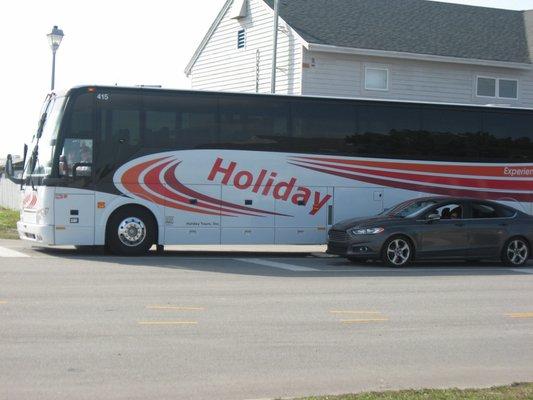 bus in ferry line