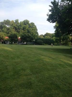 Putting practice green.