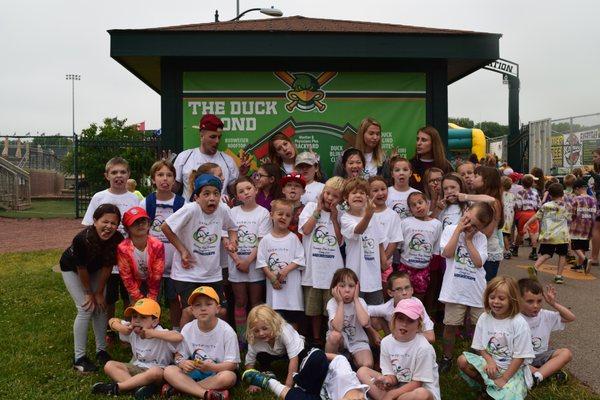 Campers at the Duck Pond