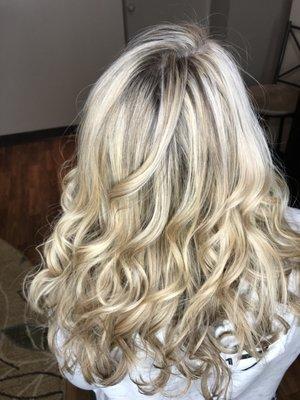 Perfect full head of highlights!