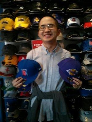 Showing off my Lakers-Clippers spirit as well as my future hats 12-8-19!!!