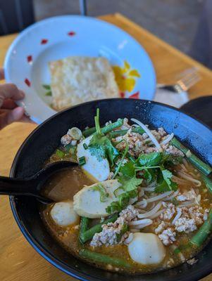 $16 Tom Yum NOODLE soup (vs soup version), pork.