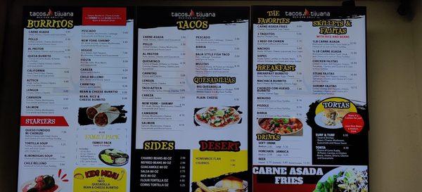 Menus