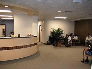 patient waiting area inside our offices at Southern Oregon Orthopedics.