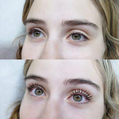 Glue-Free Keratin Lash Lift! Before & After