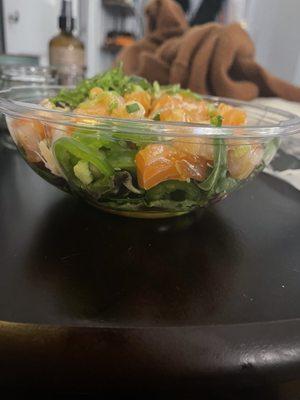 Poke bowl (terribly small portion)