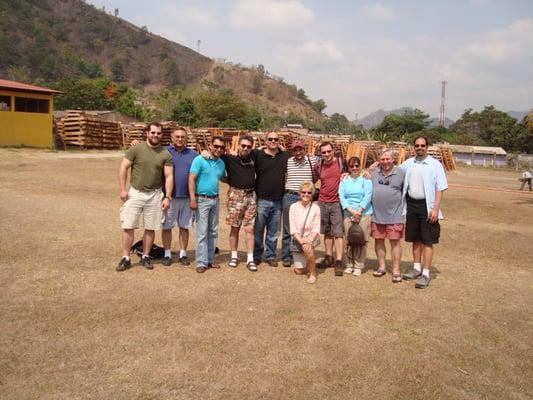 J Paul Tucker visits Christopher Mey at the Rocky Patel Premium Cigar factory in El Paraiso, Honduras.