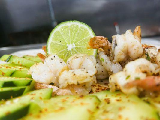 Grilled Shrimp camarones en grill