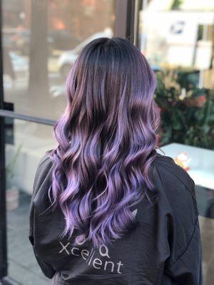 After photo with my purple balayage