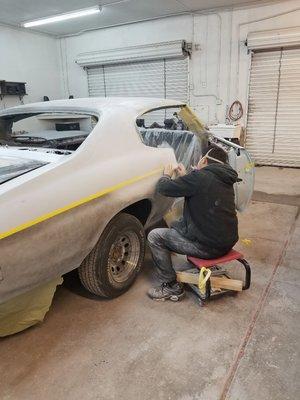 Working on a '71 Chevelle