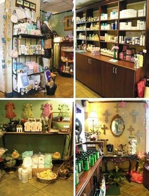 We have a wide variety of gifts, jewelry, fashion attire, makeup, house decor, accessories and much more in our gift shop!