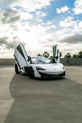 McLaren 570s 3M Satin White w/ Ceramic Coating