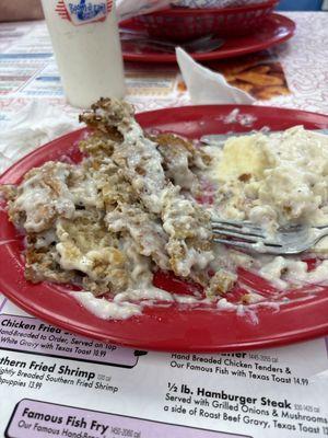 A Chicken Fried steak or chicken fried crust more like crust