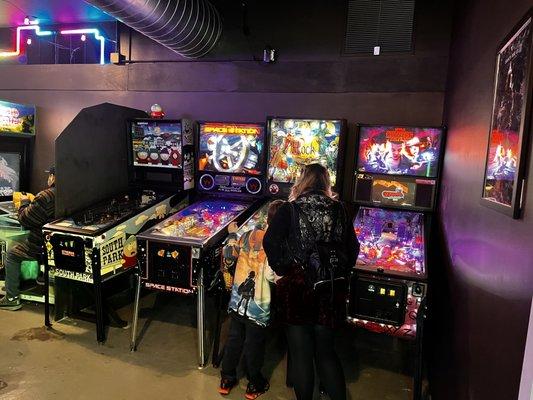 Some of our pinball collection