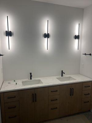 Bathroom wall sconces