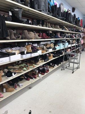 Shoe area. Shoes are just thrown everywhere